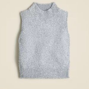 Jcrew Textured metallic sweater shell